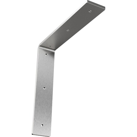 Ekena Millwork Hamilton Steel Bracket, Stainless Steel 2"W x 10"D x 10"H BKTM02X10X10HASS
